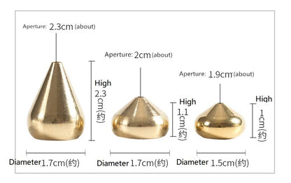 1 Pure Copper Incense Holder Used for Incense Sticks Coil Bottles Gourd-shaped Copper Incense Holder