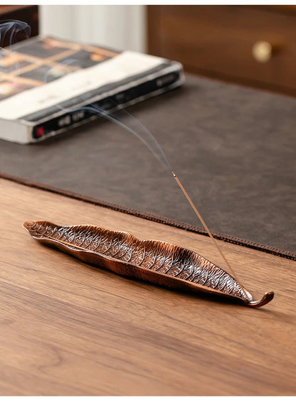 Long Leafs Censer Incense support rods Holder Ash Catcher incense stand Meditation Room Yoga insence burner Accessories XX003