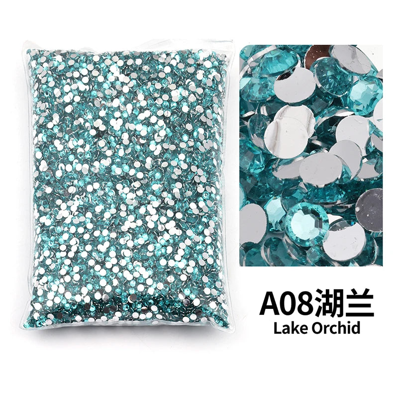 Big Package 2-6mm Resin Non Hot Fix Rhinestones Bulk Wholesale Flat Back Plastic Crystals Nail Diy Glitters Cтразы Stone