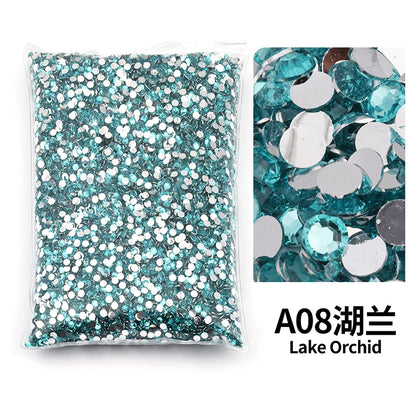 Big Package 2-6mm Resin Non Hot Fix Rhinestones Bulk Wholesale Flat Back Plastic Crystals Nail Diy Glitters Cтразы Stone