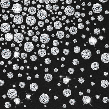 500PCS Crystal Stitching Rhinestones Stitching Rhinestones with Silver Claws 3-10 mm Glass Rhinestones for Crafts, Garment