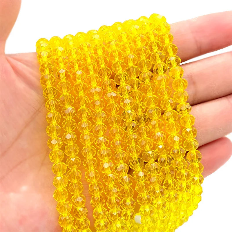 Multicolor 2 3 4 6 8mm Austria Faceted Crystal Beads Loose Spacer Round Glass Beads Bracelet DIY for Jewelry Making