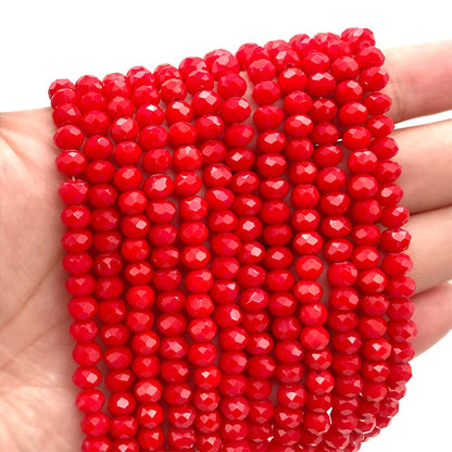 Multicolor 2 3 4 6 8mm Austria Faceted Crystal Beads Loose Spacer Round Glass Beads Bracelet DIY for Jewelry Making