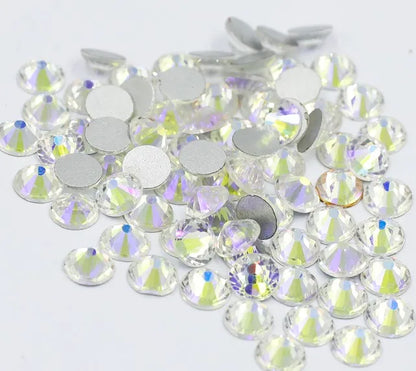 Multi colors SS3-SS30 Non Hot Fix Rhinestones flat back crystal strass glitter stone for DIY manicure 3D nail art fabric garment