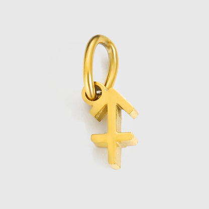 12 signes du zodiaque Pendentif Accessoires Collier Constellation en Acier Inoxydable Cadeau d'Anniversaire