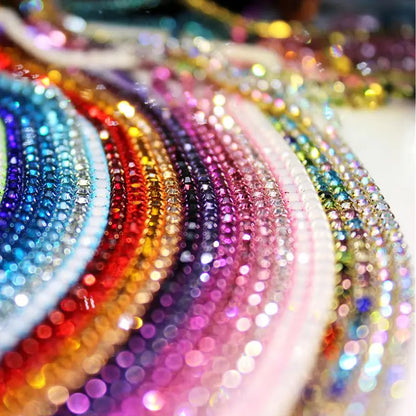 Rhinestones Chain Roll Tassel 1/10Yard Crystal Ribbon Strass Banding Sew On Gold Rhinestone Trim Strip Cup Chains For Needlework