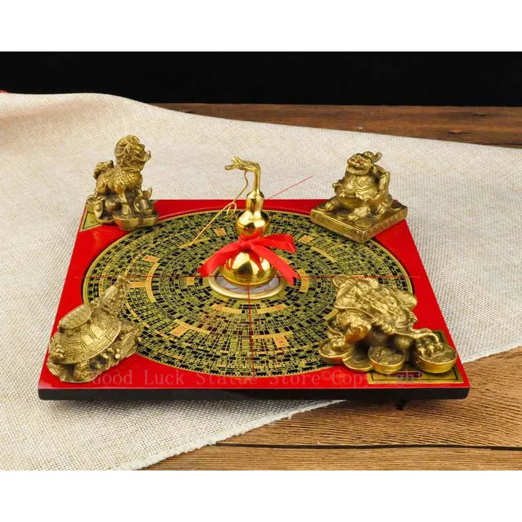 Asia Geomantic FENG SHUI master tool-HOME OFFICE efficacious JIN MU SHUI HUO TU Town house money drawing 8 Diagrams LUO PAN ZHEN