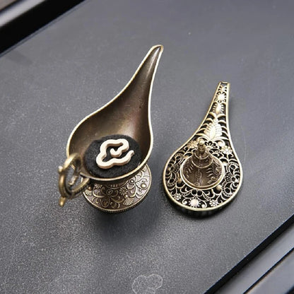 Hot Sale Antique Style Lamp Metal Incense Burner Scented & Unscented Candle Holder Home Decor Gift Arabic Incense Burner