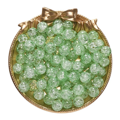 4 6 8 10mm Cracked Crystal Beads High-Quality Dual Color Glass Beads Snow Crack Crystal Beads for Jewelry Making DIY Bracelet