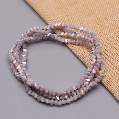 New Color Triangle Crystal Beads 4mm 130pcs Charm Crystal Glass Loose Beads For Jewelry Making DIY Earring Necklace