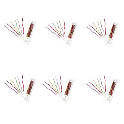 1/6boxes 15CM Curved Cake Candles Birthday Baby Shower Gender Reveal Cupcake Decorating Candle Toppers Wedding Party Decorative