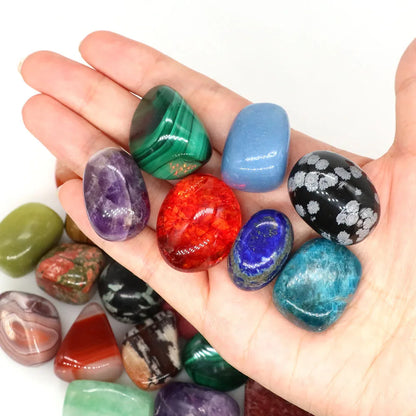 Natural Tumbled Stones Healing Crystals Quartz Gems Bulk Ore Gravel Specimen Energy Mineral Tank Aquarium Garden Home Decoration