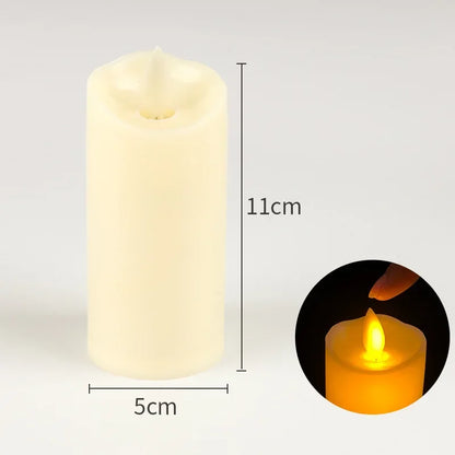 Nến LED nhấp nháy không lửa, Nến không lửa chạy pin cho trang trí đám cưới, tiệc sinh nhật màu vàng ấm