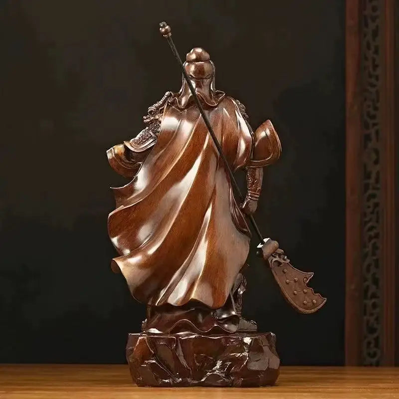Fengshui Fortune Guan Gong Sculpture Resin Accessories Home Cabinet Figurines Decoration Office Store Guan Yu Statue Ornaments
