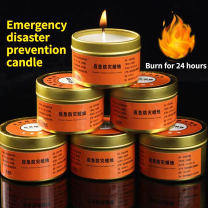 Emergency Candles for Household Power Outages Windproof Smokeless Disaster Prevention Emergency Supplies No Electricity Lighting