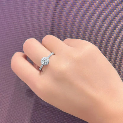 2025 New Original Round Water Drop Crystal High Jewelry Set Fashion Dazzling Women's Bracelet Earring Necklace Ring Wedding Gift