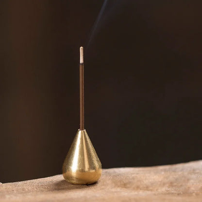 1 Pure Copper Incense Holder Used for Incense Sticks Coil Bottles Gourd-shaped Copper Incense Holder