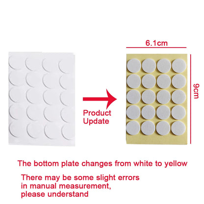 100 autocollants de mèche de bougie en mousse adhésive résistante à la chaleur, ruban adhésif double face pour fixer la base du support, fournitures de fabrication de bougies.