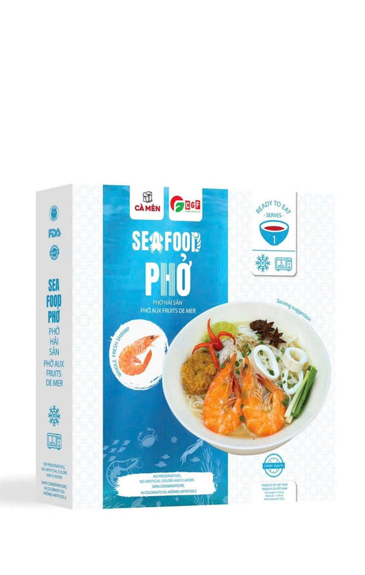 Cà Mèn : Phở aux fruits de mer prêt à consommer (Phở Hải Sản)