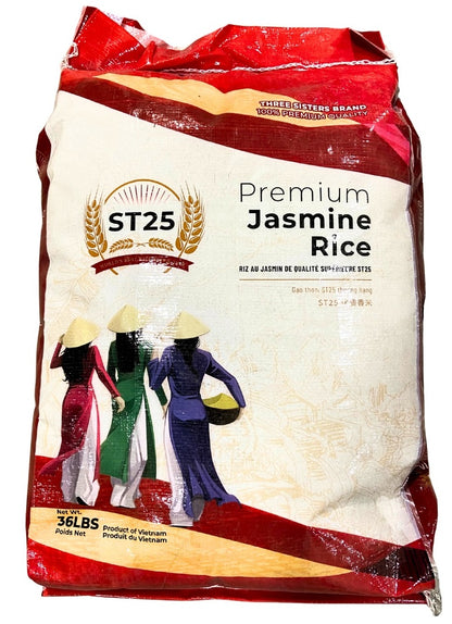 Gạo ST25 Jasmine thượng hạng – Gạo ngon nhất thế giới của Việt Nam (gạo ST25 Ba cô gái) 16.3 kg