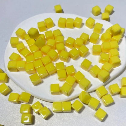 50Pcs/Set 25colors 8mm cube Clear Solid Transparent Square Colorful Crystal Dice Chess Piece Right Angle Sieve For Puzzle Game