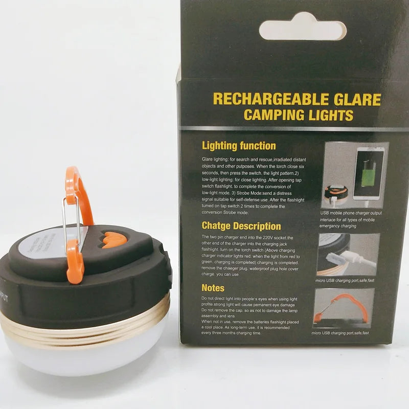 LED Lantern Portable Camping Light 3 Lighting Modes Camplights Hanging Outdoor Tent Home Emergency Lamp with Magnet