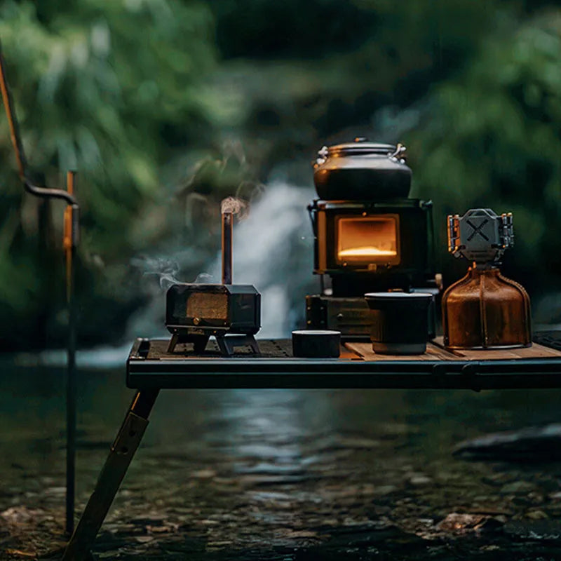 Goout Springhill Mini Woodstove Outdoor Camping Tour Incense Burner Folding Portable Stove Home Desktop Mosquito Incense Burner