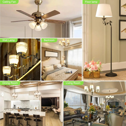 10PCS LED Candle Bulbs Light AC85-265V E14 E27 LED Candle Bulbs LED Ceiling Light Decoration LED Chandelier For Home Living Room