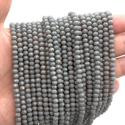 Multicolor 2 3 4 6 8mm Austria Faceted Crystal Beads Loose Spacer Round Glass Beads Bracelet DIY for Jewelry Making