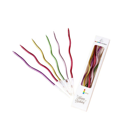 1/6boxes 15CM Curved Cake Candles Birthday Baby Shower Gender Reveal Cupcake Decorating Candle Toppers Wedding Party Decorative