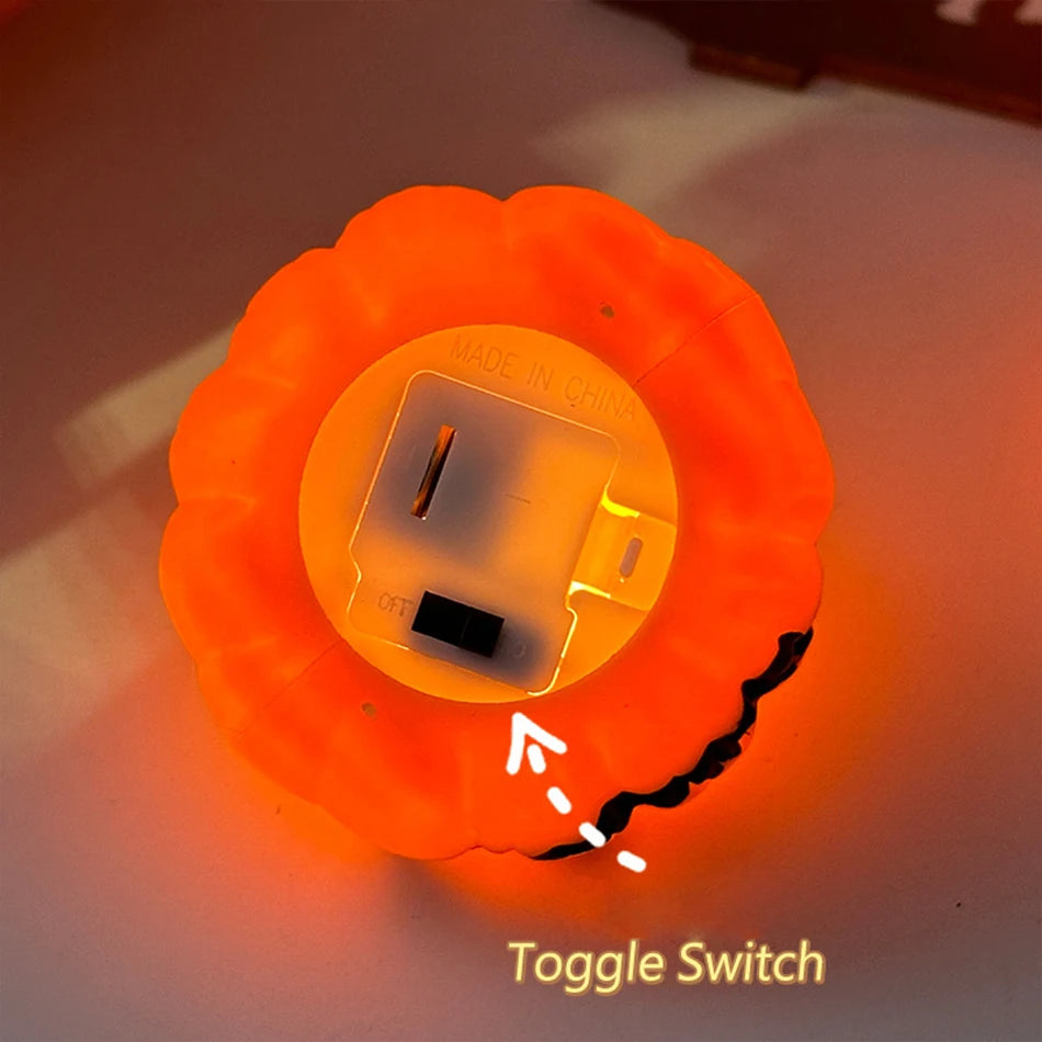 Pumpkin Lantern Candle Light Halloween Skull Ghost Face Lamp Kids Gift For Bedroom Garden Party Decoration Atmosphere Light