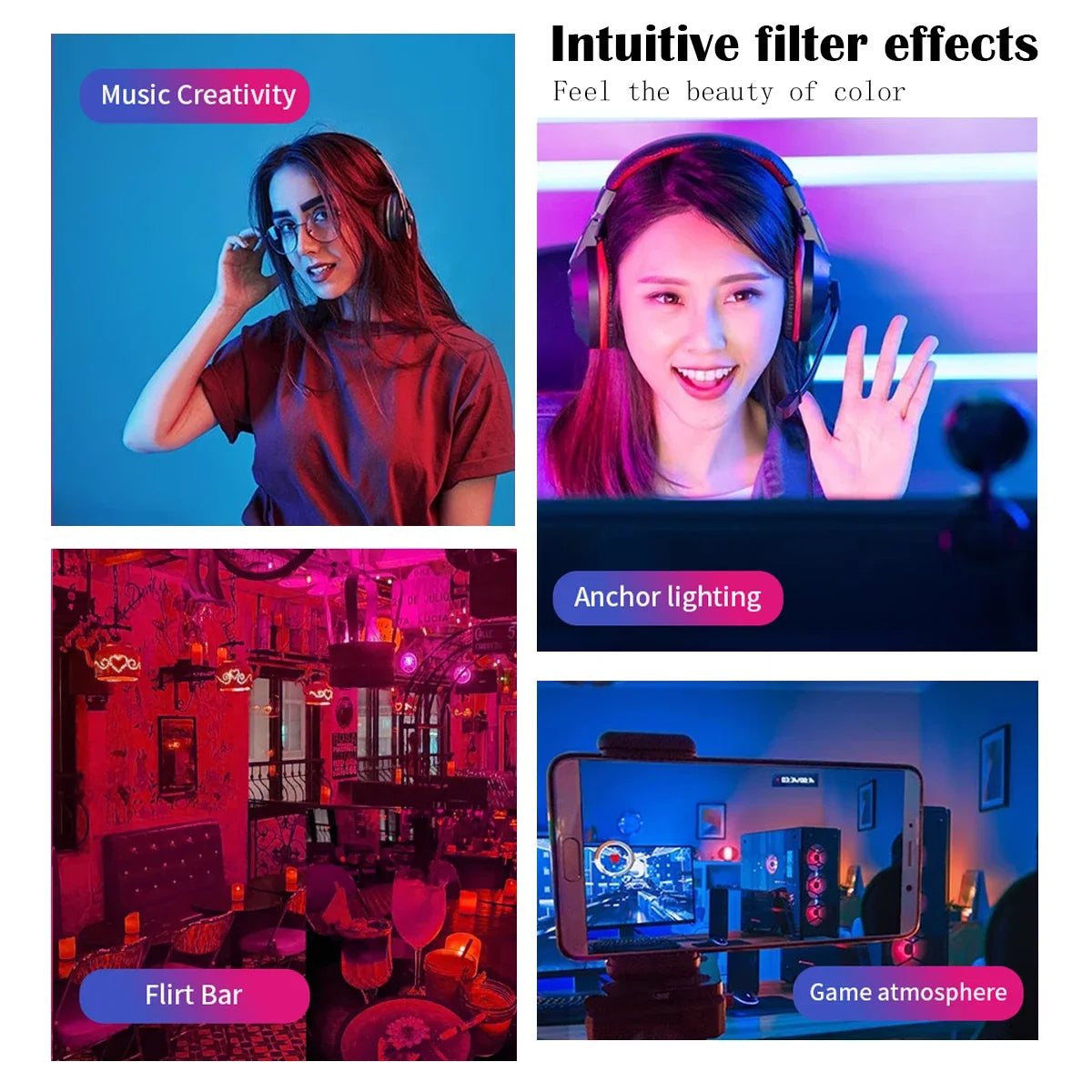 1-10PCS E14 Candle LED Bulb RGB 24 Key Remote Control Dimmable 6W AC220V 110V Colorful Change for Bedroom Living Room Lamp