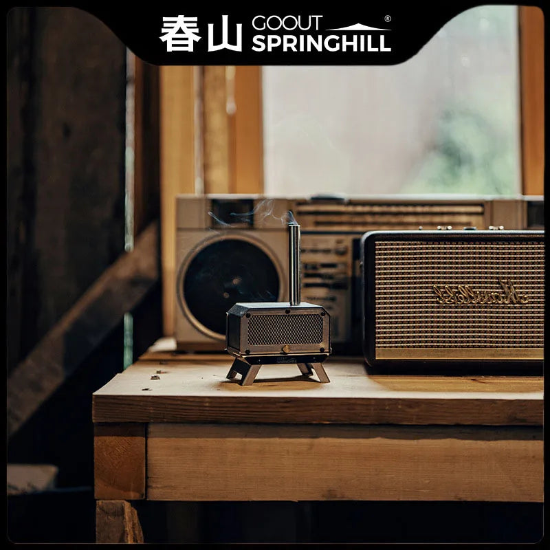 Goout Springhill Mini Woodstove Outdoor Camping Tour Incense Burner Folding Portable Stove Home Desktop Mosquito Incense Burner