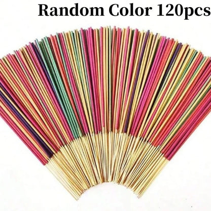 30-240pcs Aromatherapy Incense Sticks Mixed Set Natural Fragrances Lavender Rose Ocean Incense Stick for Home Yoga Meditation