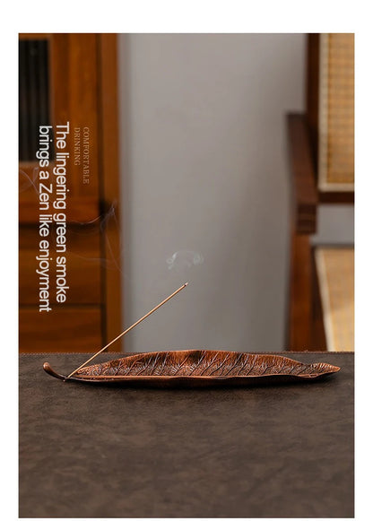 Long Leafs Censer Incense support rods Holder Ash Catcher incense stand Meditation Room Yoga insence burner Accessories XX003