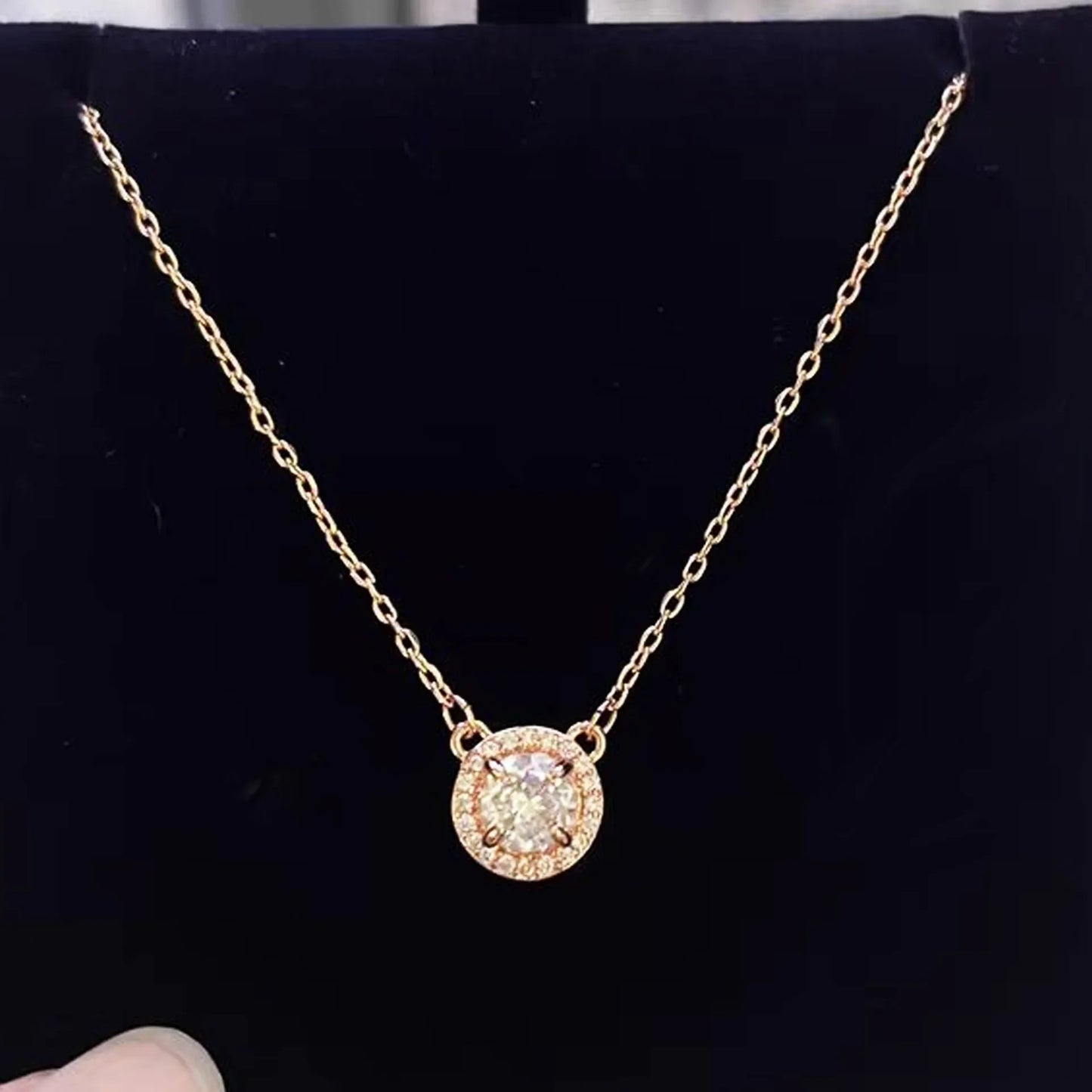 2025 New Original Round Water Drop Crystal High Jewelry Set Fashion Dazzling Women's Bracelet Earring Necklace Ring Wedding Gift