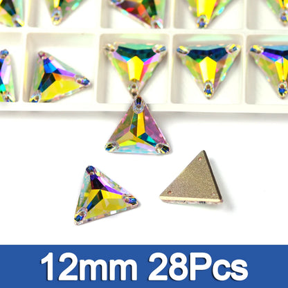 PUBRILEX Crystal AB Mix DIY Craft Supplies Needlework Sewing Gemstones Flatback Glass Strass Crystals Rhinestones For Clothing