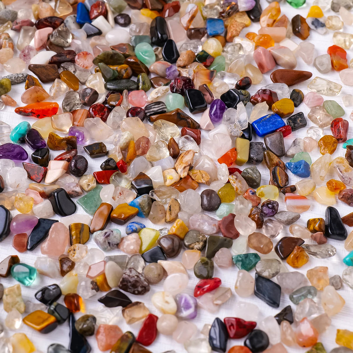 100g Natural Stones Mixed Crystal Material Crystal Gravel Stone Chips Ore Minerals Reiki Specimen Gemstones Aquarium Decoration