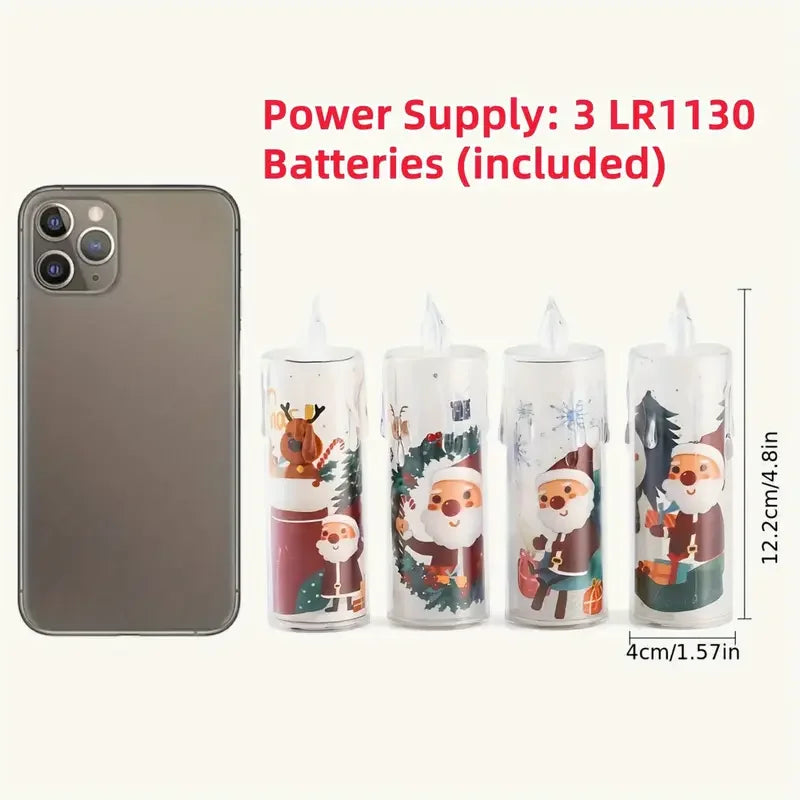 Flickering LED Ivory Electronic Candle, Flameless Tealight Candle,Battery Operated LED Tealight Candle, Ideal for Weddings, Ta