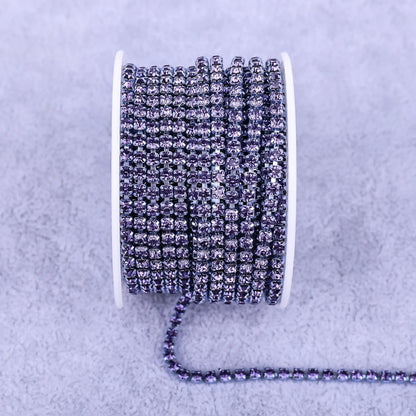 Crystal 10 Yard Rhinestones Trim Stone Cup Chain Gold Diamond Strass Decorative Applique Crystal Trimmings For Dresses