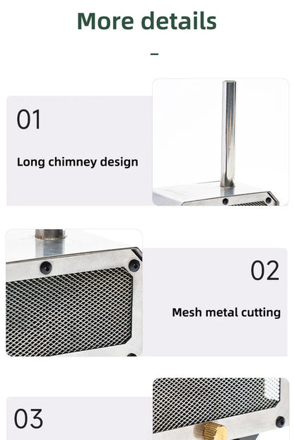 Goout Springhill Mini Woodstove Outdoor Camping Tour Incense Burner Folding Portable Stove Home Desktop Mosquito Incense Burner