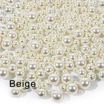 4/6/8/10/12/14/16mm Pearl Beads ABS Loose Round Beads Craft for Fashion Jewelry Making White Beige DIY Imitation Garment Beads