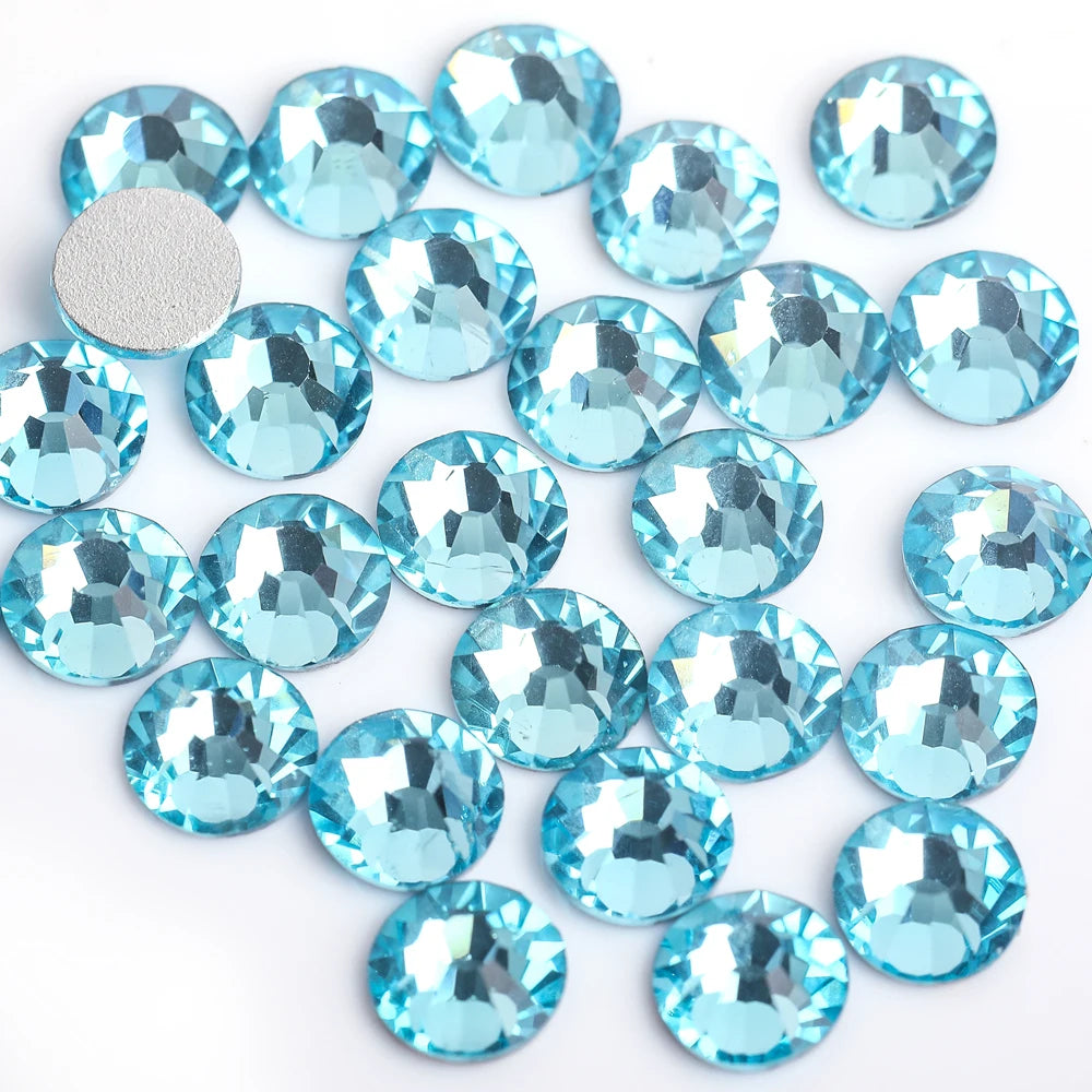 Glitter Crystal стразы Non Hotfix Rhinestones DIY Glass Rhinestone Flatback Diamond Nails Crystals Strass For Nail Charms Dress