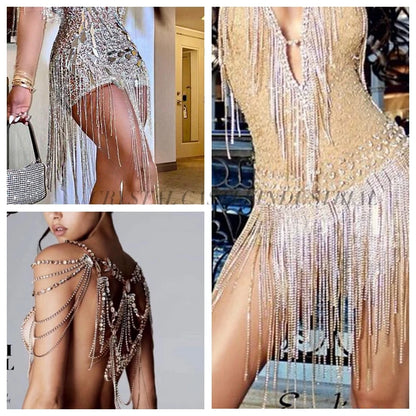 Rhinestones Chain Roll Tassel 1/10Yard Crystal Ribbon Strass Banding Sew On Gold Rhinestone Trim Strip Cup Chains For Needlework