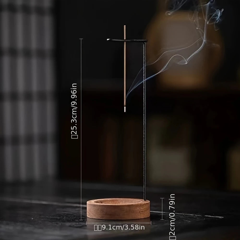 Creative Upside Down Incense Burner Incense Stick Holder Wooden Anti-Ash Design Incense stick Meditation Spa Room Home Decor