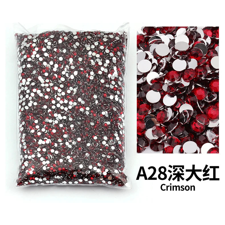 size 2mm,3mm,4mm,5mm,6mm Big Package Resin Non Hot Fix Rhinestones Bulk Wholesale Flat Crystals Nail Diy Glitters Cтразы Stone