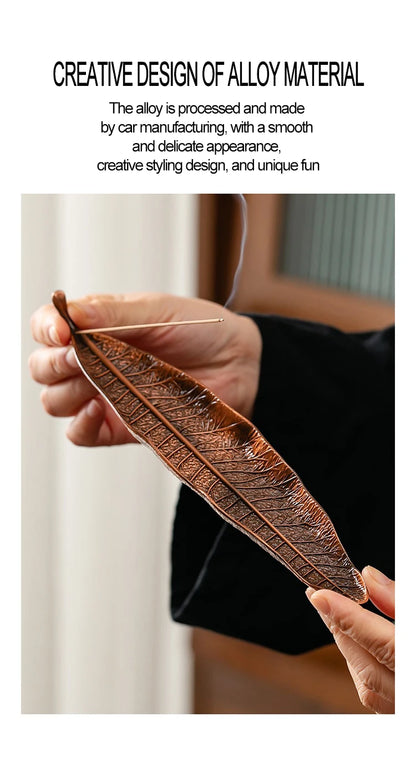 Long Leafs Censer Incense support rods Holder Ash Catcher incense stand Meditation Room Yoga insence burner Accessories XX003