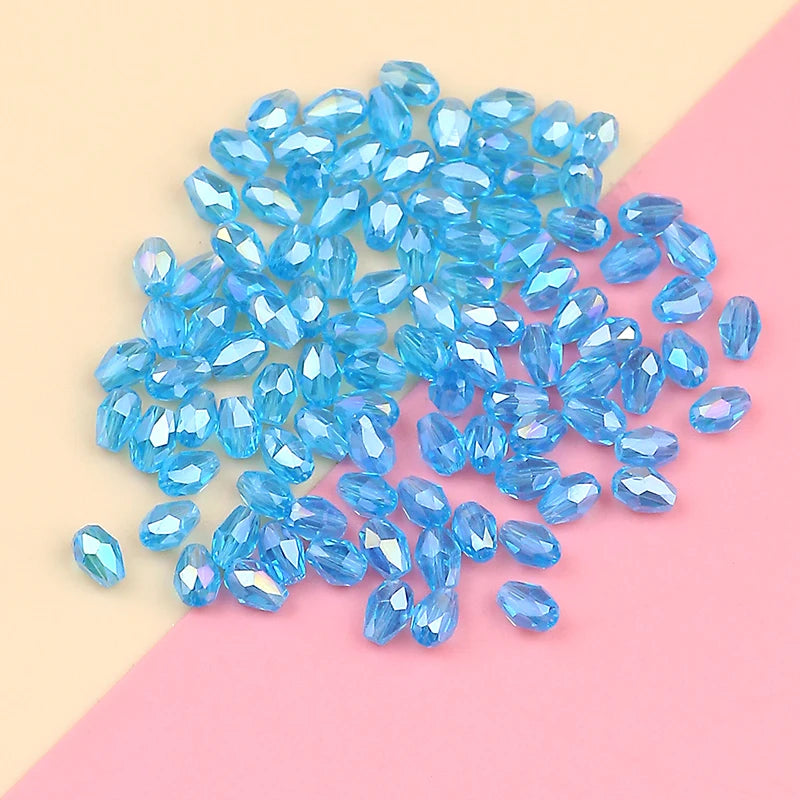 High-grade exquisite Austrian color crystal beads 3X5mm/100PCS crystal faceted beads jewelry DIY bracelet necklace accessories