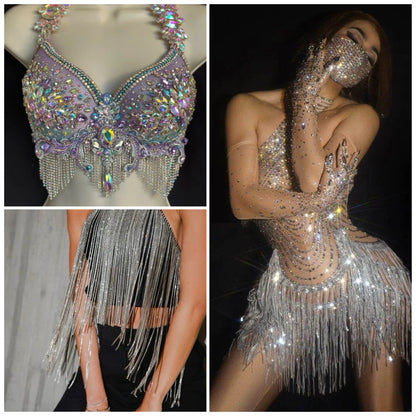 1Yard 10Yards/roll SS6-SS16 Crystal AB Claw Rhinestone Glass Sewn On Rhinestones Chain for Needlework Fabric Sewing Trimmings