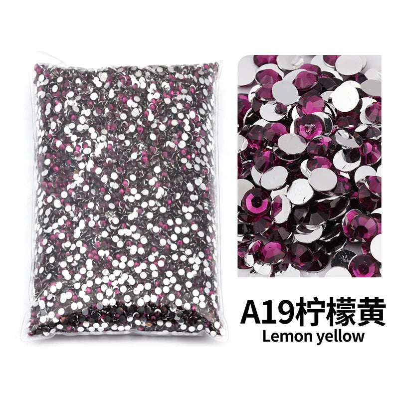 Big Package 2-6mm Resin Non Hot Fix Rhinestones Bulk Wholesale Flat Back Plastic Crystals Nail Diy Glitters Cтразы Stone